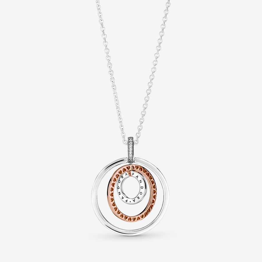 Pendant Necklaces Pandora Circles & Viacfarebný | SK619HVNA