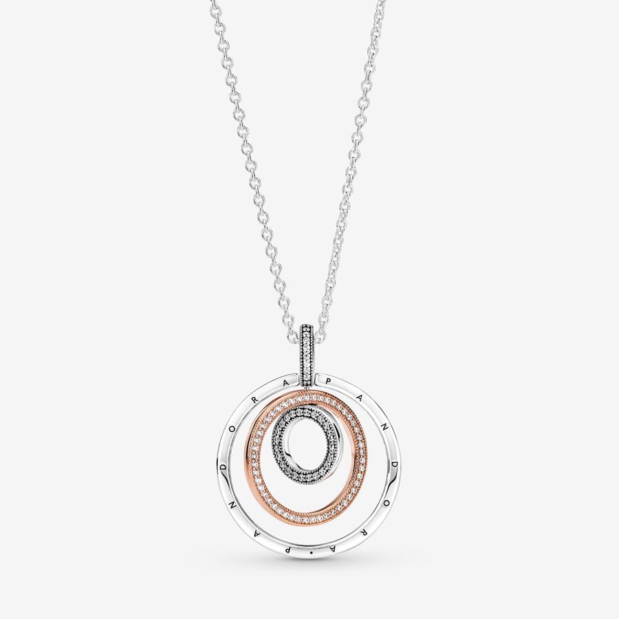 Pendant Necklaces Pandora Circles & Viacfarebný | SK619HVNA