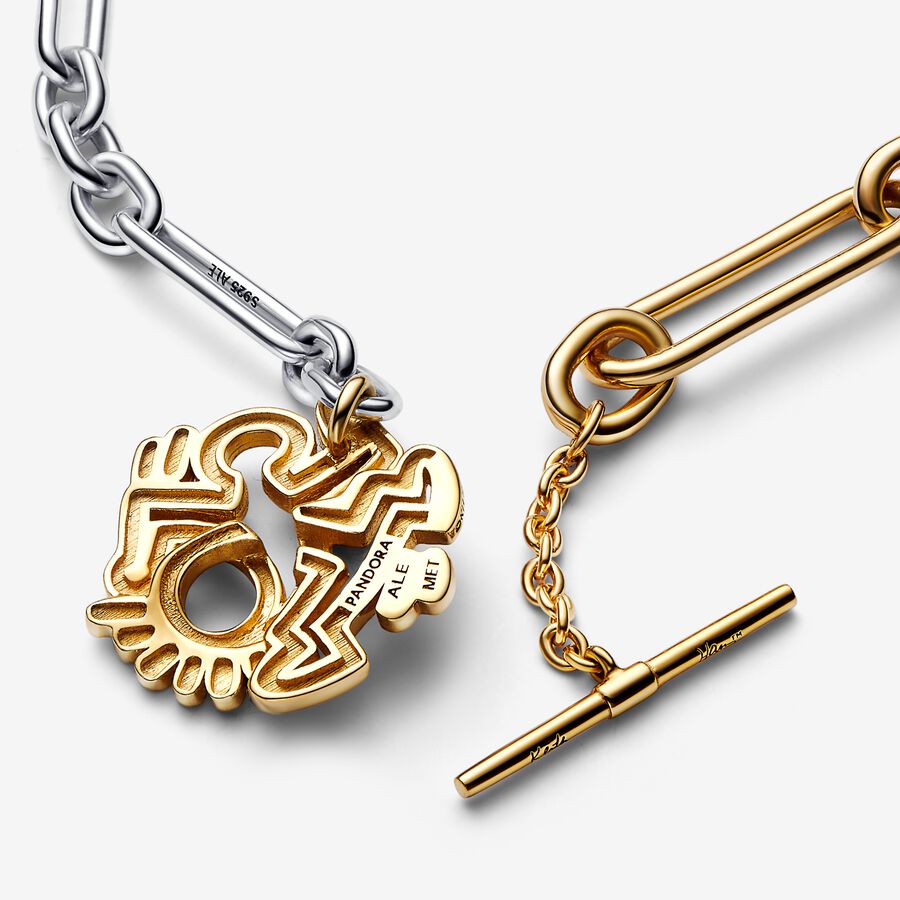 Pendant Necklaces Pandora Keith Haring x Twisted Figure T Bar Viacfarebný | SK805TWVA