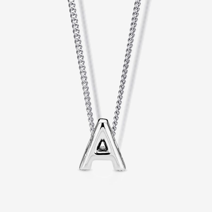 Pendant Necklaces Pandora Letter A Initial Viacfarebný | SK250FKYL