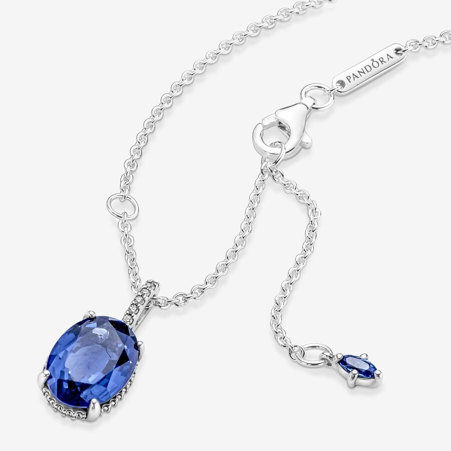 Pendant Necklaces Pandora Sparkling Strieborne | SK049ARHZ