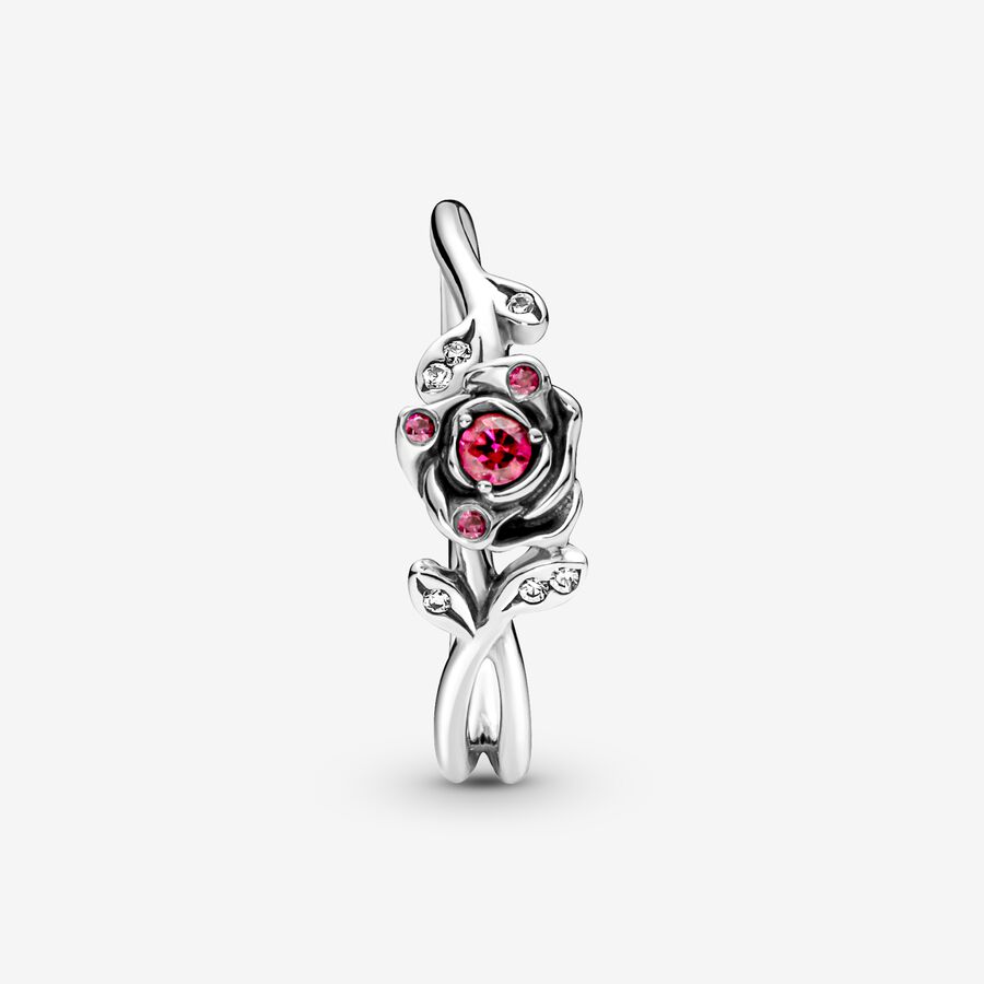 Pinky Rings Pandora Disney Beauty the Beast Strieborne | SK910ZHPK