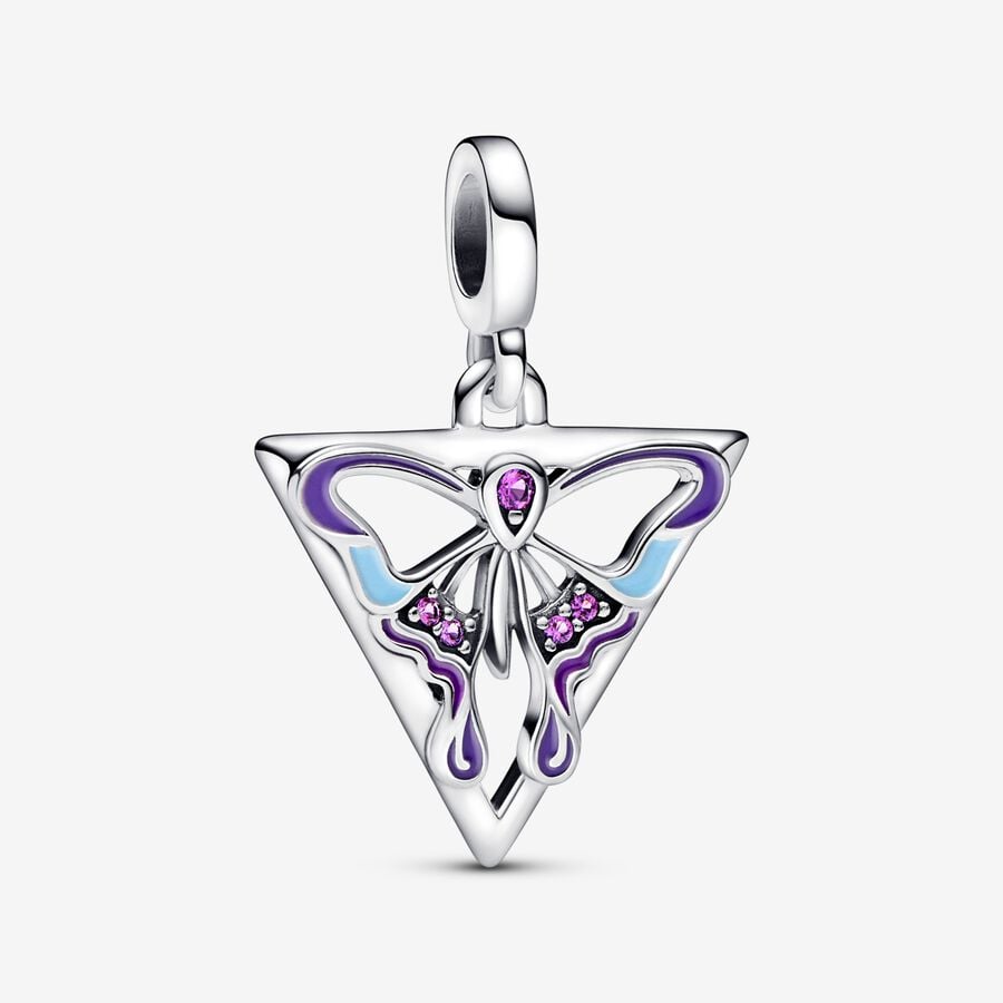 Prívesky Pandora ME Butterfly Medallion Strieborne | SK638WKJT