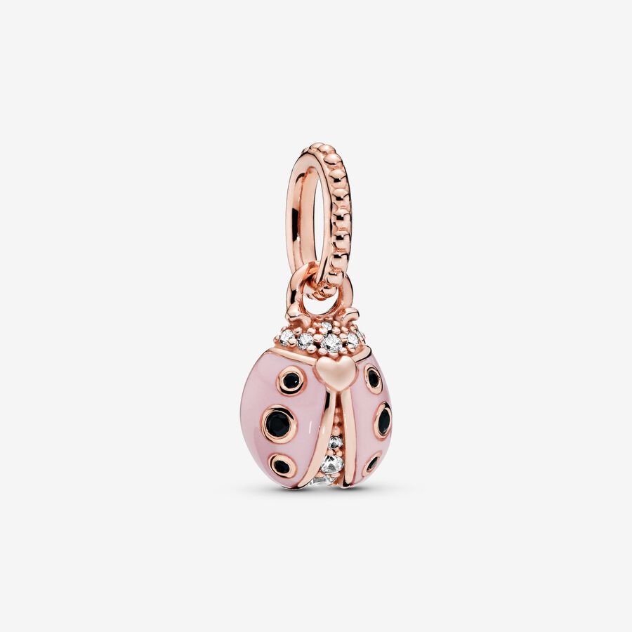 Prívesky Pandora Pink Ladybird Ruzove Zlate | SK267IGQY