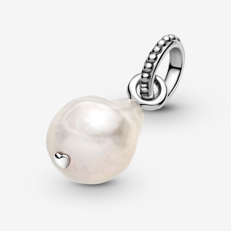 Prívesky Pandora Treated Freshwater Cultured Baroque Pearl Strieborne | SK238QULZ