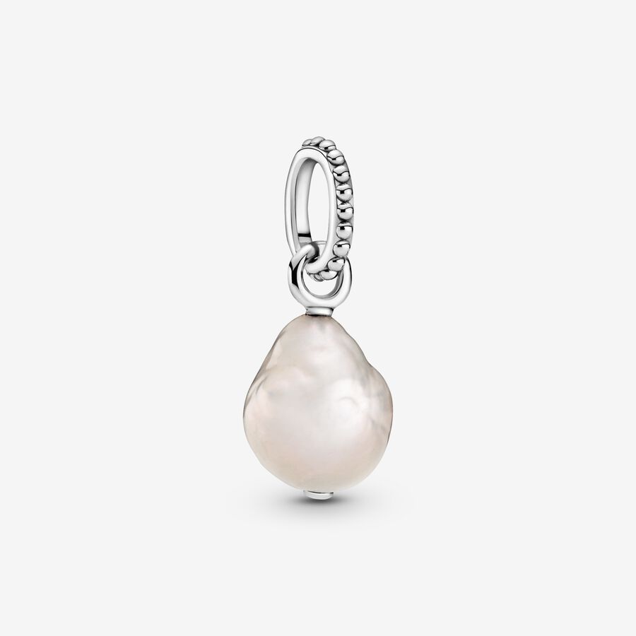 Prívesky Pandora Treated Freshwater Cultured Baroque Pearl Strieborne | SK238QULZ