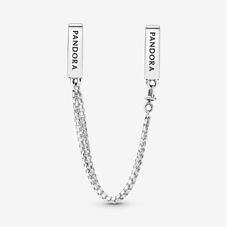 Safety Chains Pandora Reflexions Sparkling Clip Strieborne | SK729XGYZ