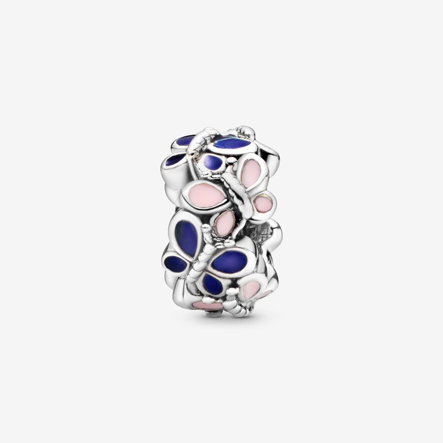 Spacer Charms Pandora Butterfly Arrangement Strieborne | SK160EPBX