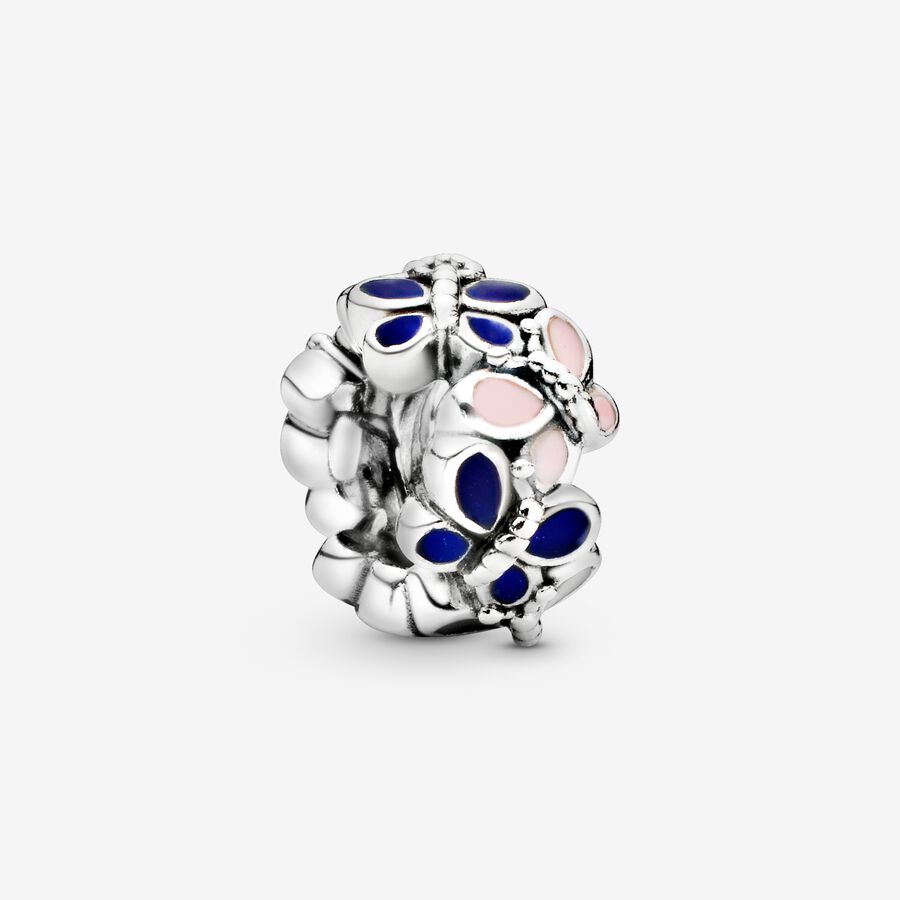 Spacer Charms Pandora Butterfly Arrangement Strieborne | SK160EPBX