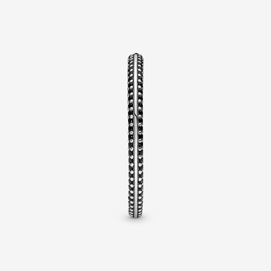 Stackable Rings Pandora ME Black Pave Strieborne | SK397DECY