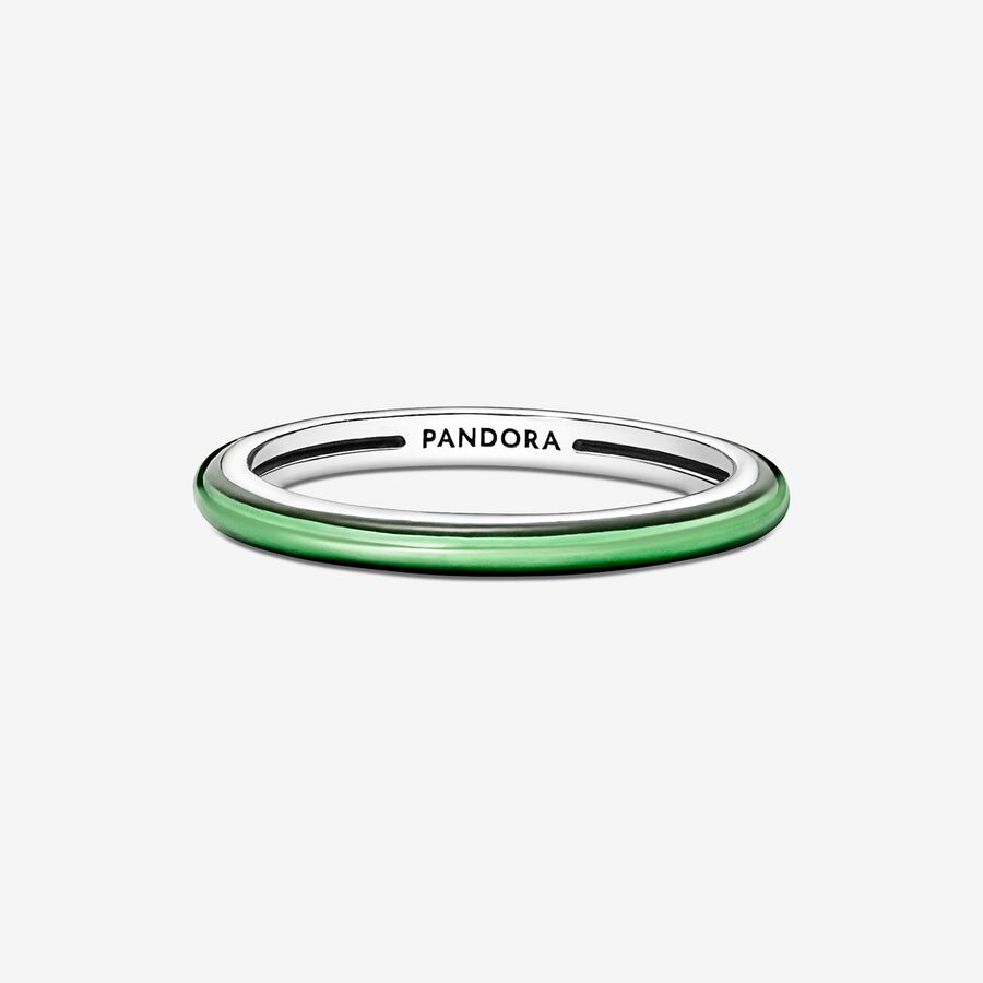 Stackable Rings Pandora ME Laser Green Strieborne | SK981GIBP