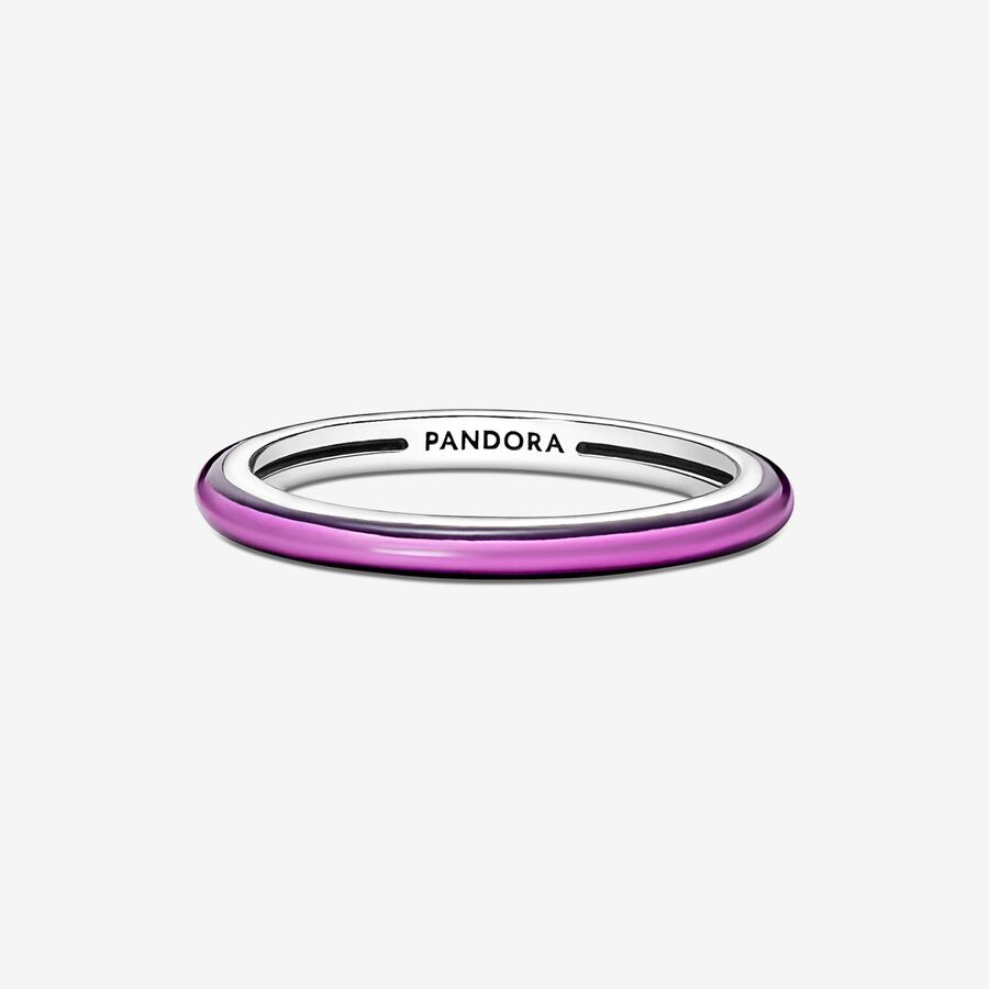 Stackable Rings Pandora ME Shocking Purple Strieborne | SK742AFXK