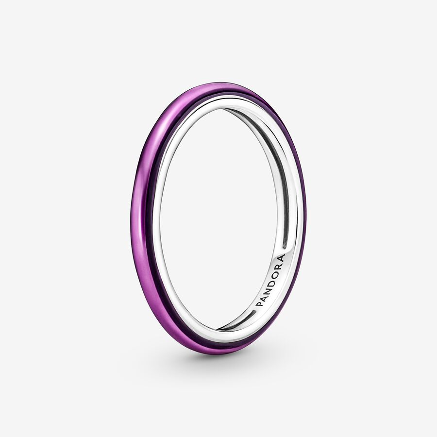 Stackable Rings Pandora ME Shocking Purple Strieborne | SK742AFXK