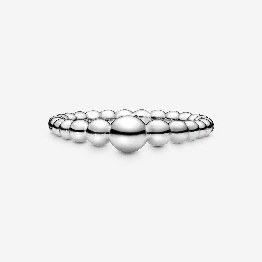 Stackable Rings Pandora String of Beads Strieborne | SK215ZPKI