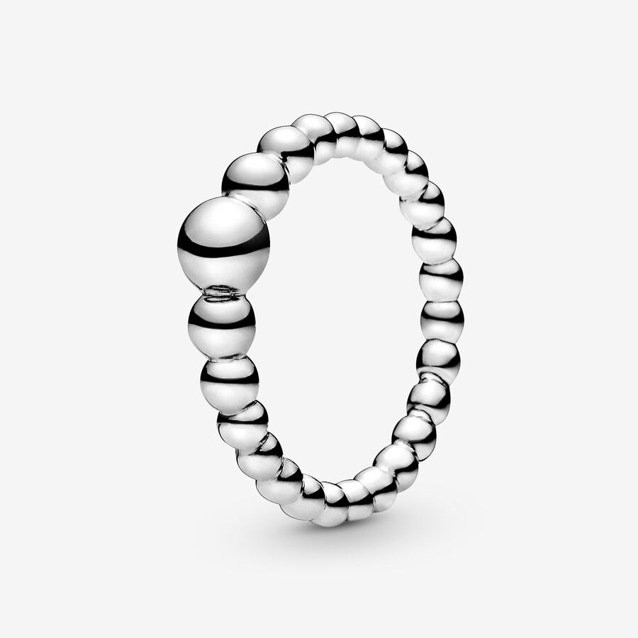 Stackable Rings Pandora String of Beads Strieborne | SK215ZPKI