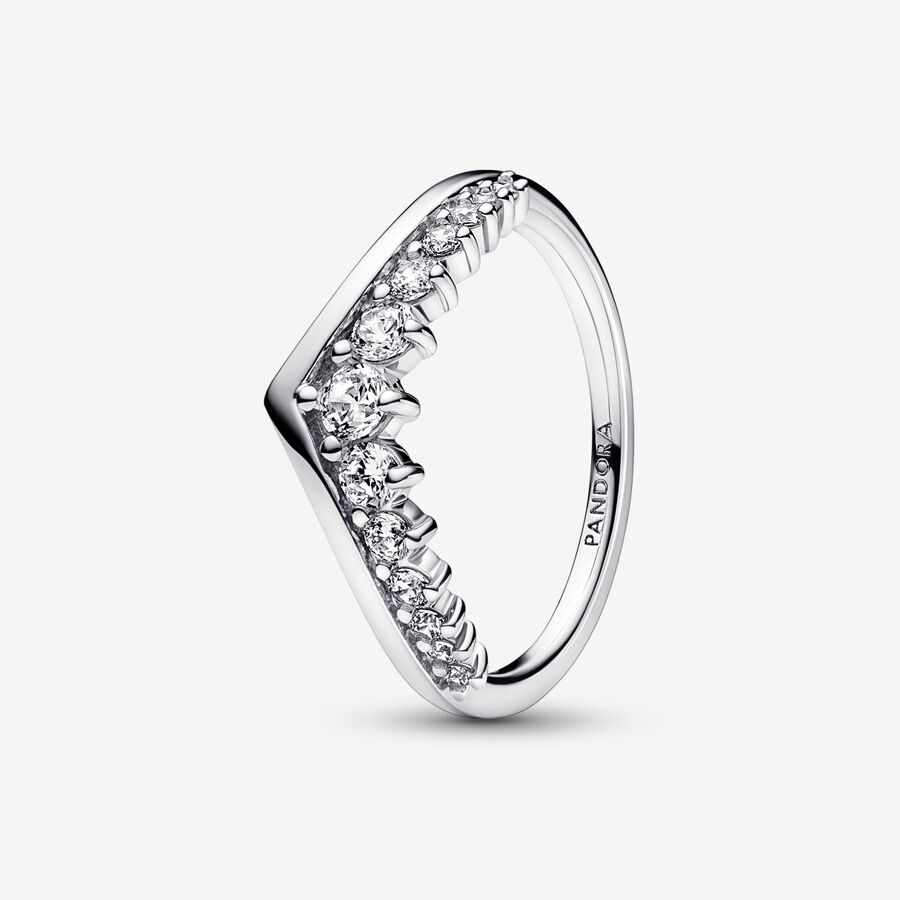 Stackable Rings Pandora Timeless Wish Floating Pave Strieborne | SK380TQVX