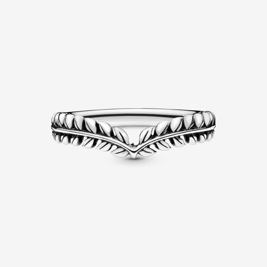 Stackable Rings Pandora Wheat Grains Wishbone Strieborne | SK721LDJH