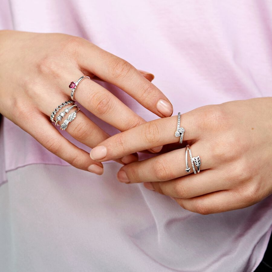 Statement Rings Pandora Celestial Stars Strieborne | SK896TKQI