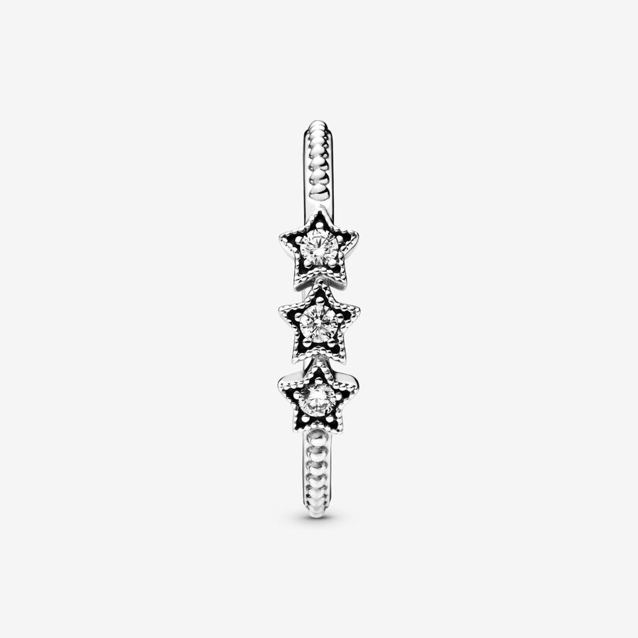 Statement Rings Pandora Celestial Stars Strieborne | SK896TKQI