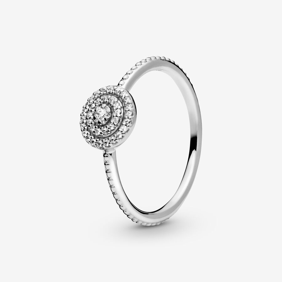 Statement Rings Pandora Elegantný Sparkle Strieborne | SK531YJOG