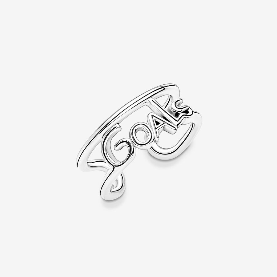 Statement Rings Pandora ME Goals Open Strieborne | SK968RAGL