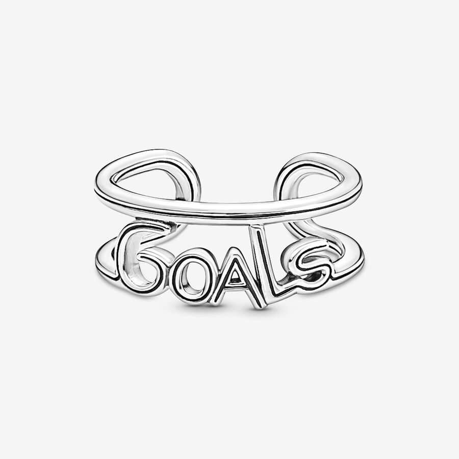 Statement Rings Pandora ME Goals Open Strieborne | SK968RAGL