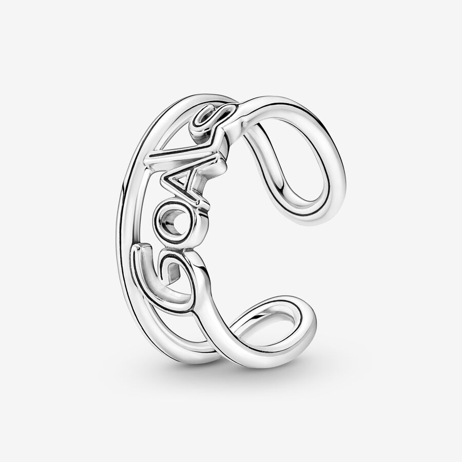 Statement Rings Pandora ME Goals Open Strieborne | SK968RAGL