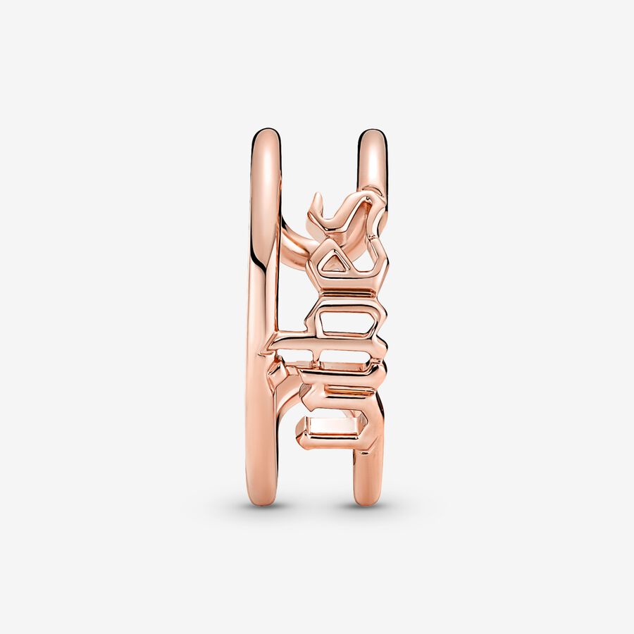 Statement Rings Pandora ME Vibes Open Ruzove Zlate | SK398SMLJ