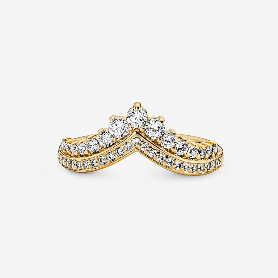 Statement Rings Pandora Timeless Wish Tiara Zlate | SK796NQDB