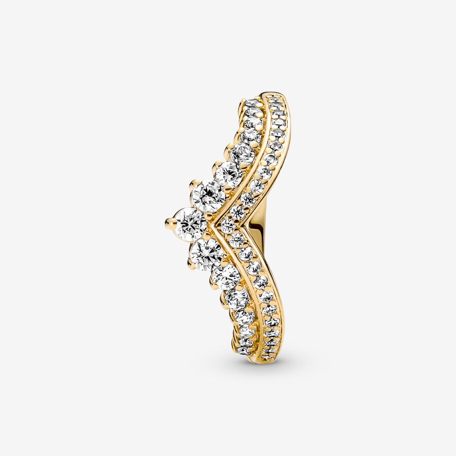 Statement Rings Pandora Timeless Wish Tiara Zlate | SK796NQDB