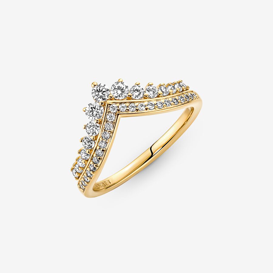 Statement Rings Pandora Timeless Wish Tiara Zlate | SK796NQDB