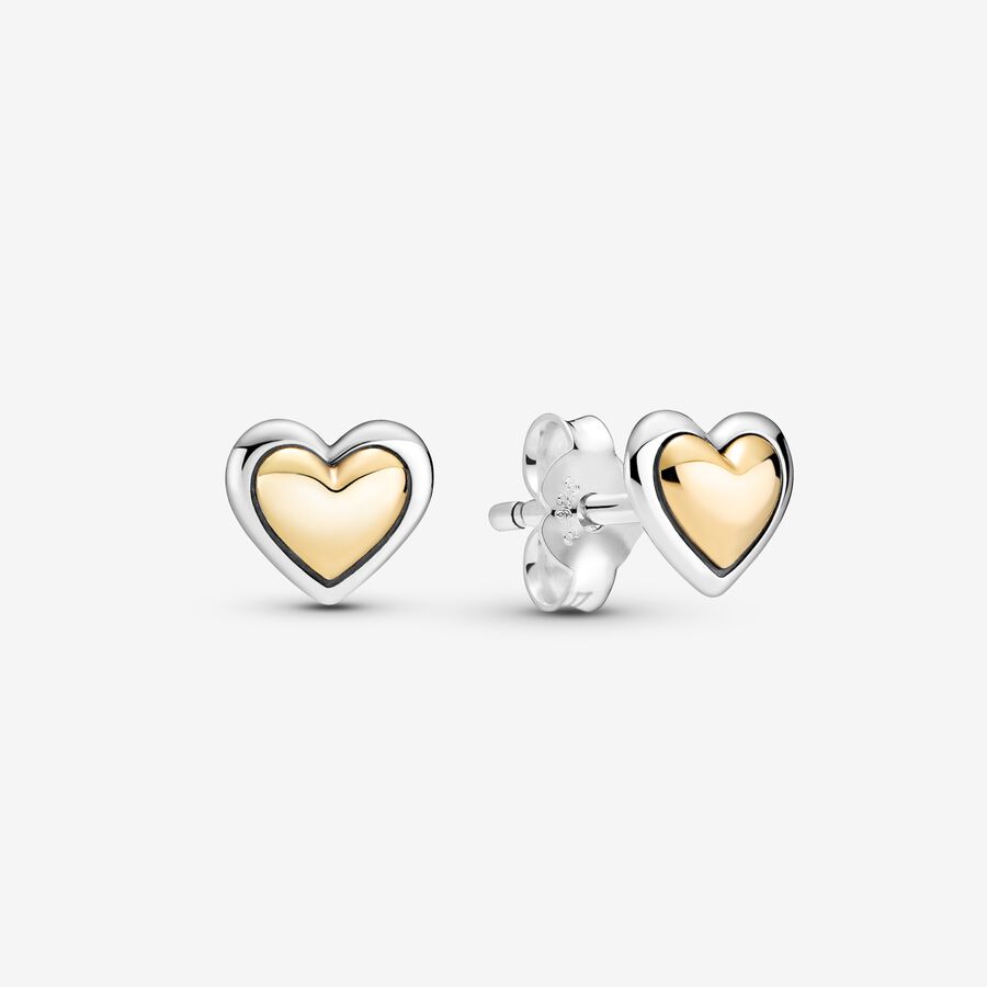 Stud Earrings Pandora Domed Golden Viacfarebný | SK072KVCF