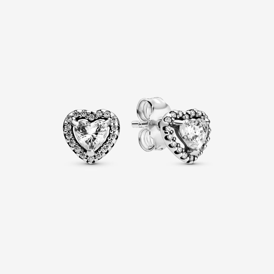 Stud Earrings Pandora Elevated Strieborne | SK286EPWB