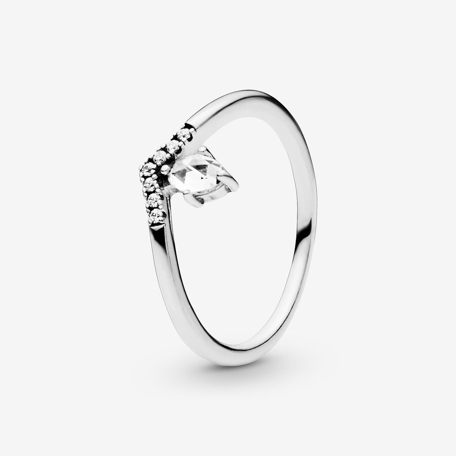 Súpravy Prsteňov Pandora Klasické Sparkling Crown Wishbone Open Viacfarebný | SK410ZSEA