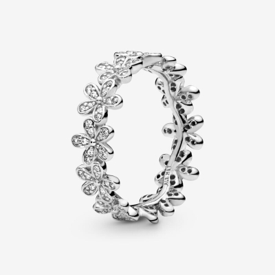 Band Rings Pandora Dazzling Daisy Meadow with Clear CZ Strieborne | SK517HMCY