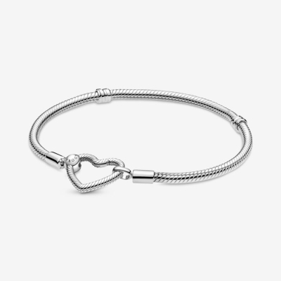 Charm Bracelets Pandora Moments Closure Snake Strieborne | SK570XORU