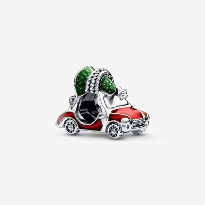 Charms Pandora Festive Car & Christmas Tree Strieborne | SK205ZDXS