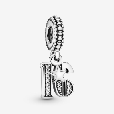 Dangle Charms Pandora 16th Celebration Strieborne | SK975BDYL