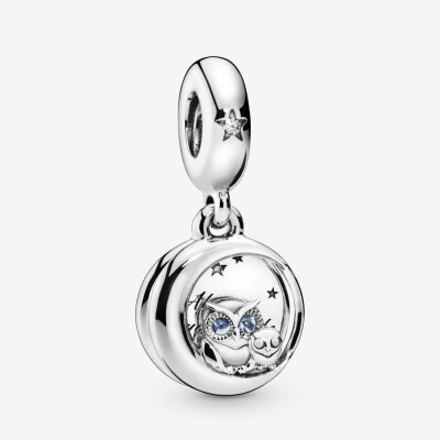 Dangle Charms Pandora Always by Your Side Owl Strieborne | SK375QTYR