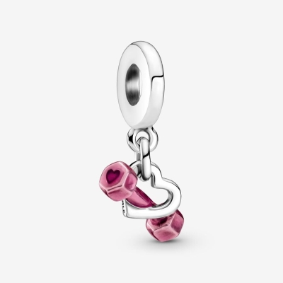 Dangle Charms Pandora Dumbbell & Strieborne | SK015SZNQ