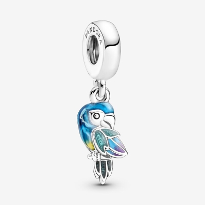 Dangle Charms Pandora Jungle Paradise Parrot Strieborne | SK532FSJG