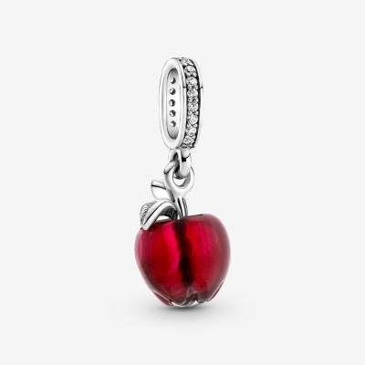 Dangle Charms Pandora Murano Glass Red Apple Strieborne | SK163CXLD