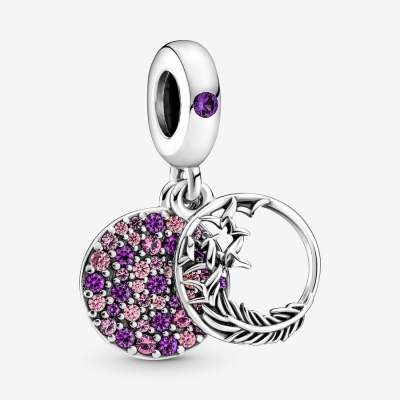 Dangle Charms Pandora Pave Feather Strieborne | SK623DTAY