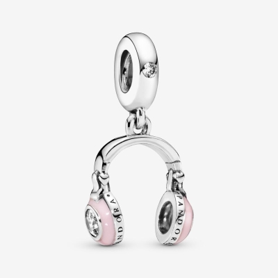 Dangle Charms Pandora Pink Headphones Strieborne | SK607GXVU