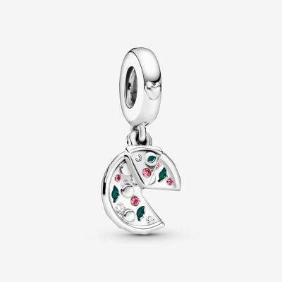 Dangle Charms Pandora Pizza Hearts & Love Strieborne | SK157YTPR