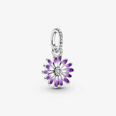 Dangle Charms Pandora Purple Daisy Strieborne | SK265UGYM