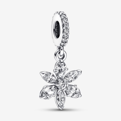 Dangle Charms Pandora Sparkling Herbarium Cluster Strieborne | SK351IWYJ