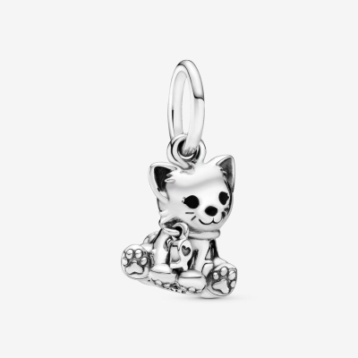 Dangle Charms Pandora Sweet Cat Strieborne | SK078FSYB