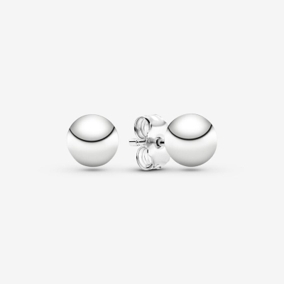 Stud Earrings Pandora Klasické Bead Strieborne | SK093HPNV