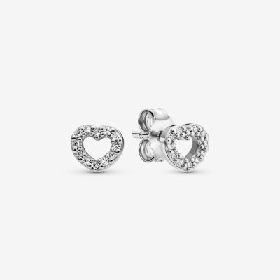 Stud Earrings Pandora Open Strieborne | SK349GFKB